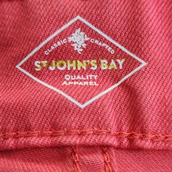 St. John's Bay Coral Pink Skinny Jeans NWT Size 4 Pink Jeans - Picture 6 of 12